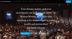 Desktop Screenshot of matsonmoney.com
